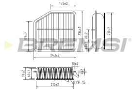 BREMS FA0114 - FILTRI ARIA - AIR FILTER