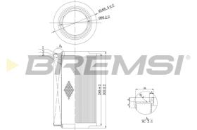 BREMS FA0115 - FILTRI ARIA - AIR FILTER