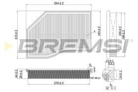 BREMS FA0118 - FILTRI ARIA - AIR FILTER