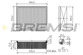 BREMS FA0119 - FILTRI ARIA - AIR FILTER