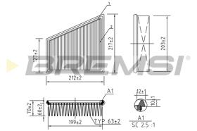 BREMS FA0120 - FILTRI ARIA - AIR FILTER