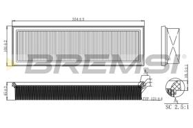 BREMS FA0121 - FILTRI ARIA - AIR FILTER