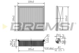 BREMS FA0123 - FILTRI ARIA - AIR FILTER