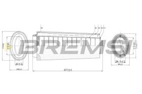 BREMS FA0124 - FILTRI ARIA - AIR FILTER