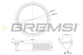 BREMS FA0126 - FILTRI ARIA - AIR FILTER