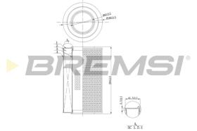 BREMS FA0128 - FILTRI ARIA - AIR FILTER