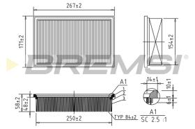 BREMS FA0130 - FILTRI ARIA - AIR FILTER