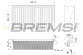 BREMS FA0131 - FILTRI ARIA - AIR FILTER