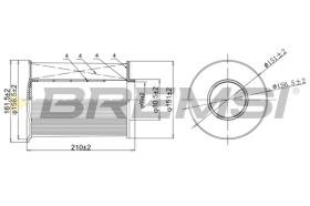 BREMS FA0204 - FILTRI ARIA - AIR FILTER