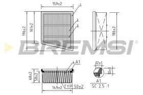 BREMS FA0205 - FILTRI ARIA - AIR FILTER