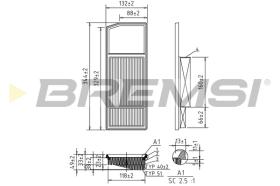 BREMS FA0207 - FILTRI ARIA - AIR FILTER