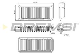 BREMS FA0209 - FILTRI ARIA - AIR FILTER