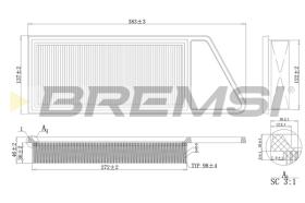 BREMS FA0211 - FILTRI ARIA - AIR FILTER