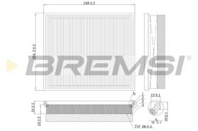 BREMS FA0213 - FILTRI ARIA - AIR FILTER