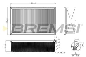 BREMS FA0214 - FILTRI ARIA - AIR FILTER