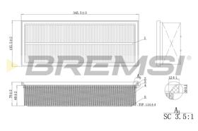 BREMS FA0215 - FILTRI ARIA - AIR FILTER