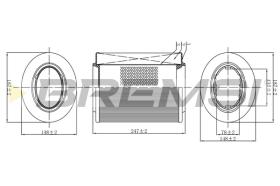 BREMS FA0526 - FILTRI ARIA - AIR FILTER