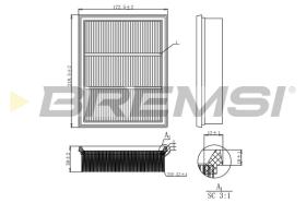 BREMS FA0527 - FILTRI ARIA - AIR FILTER