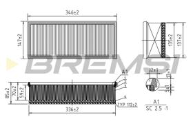 BREMS FA0531 - FILTRI ARIA - AIR FILTER