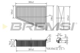 BREMS FA0532 - FILTRI ARIA - AIR FILTER