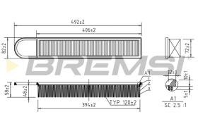 BREMS FA0533 - FILTRI ARIA - AIR FILTER