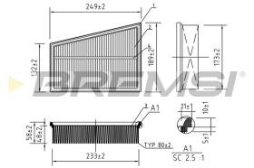 BREMS FA0534 - FILTRI ARIA - AIR FILTER