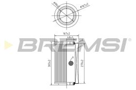 BREMS FA0545 - FILTRI ARIA - AIR FILTER