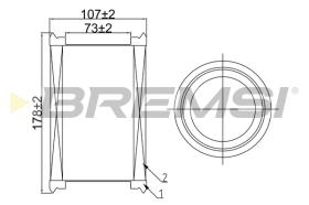 BREMS FA0546 - FILTRI ARIA - AIR FILTER