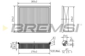 BREMS FA0551 - FILTRI ARIA - AIR FILTER