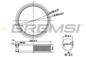 BREMS FA0564 - FILTRI ARIA - AIR FILTER