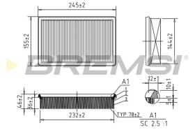 BREMS FA0565 - FILTRI ARIA - AIR FILTER