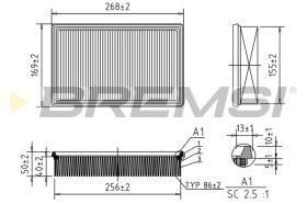 BREMS FA0569 - FILTRI ARIA - AIR FILTER