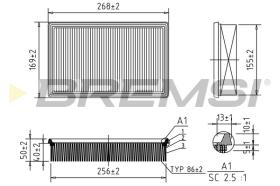 BREMS FA0570 - FILTRI ARIA - AIR FILTER