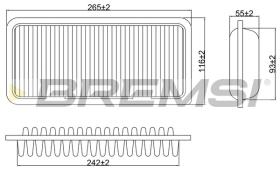 BREMS FA0575 - FILTRI ARIA - AIR FILTER