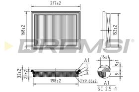 BREMS FA0578 - FILTRI ARIA - AIR FILTER