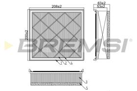 BREMS FA0582 - FILTRI ARIA - AIR FILTER