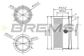 BREMS FA0584 - FILTRI ARIA - AIR FILTER