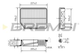 BREMS FA0594 - FILTRI ARIA - AIR FILTER