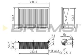 BREMS FA0597 - FILTRI ARIA - AIR FILTER