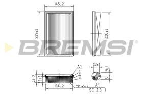 BREMS FA0600 - FILTRI ARIA - AIR FILTER