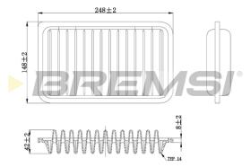 BREMS FA0602 - FILTRI ARIA - AIR FILTER