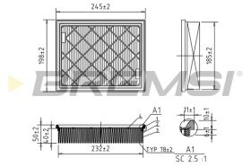 BREMS FA0603 - FILTRI ARIA - AIR FILTER