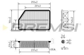 BREMS FA0607 - FILTRI ARIA - AIR FILTER