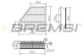 BREMS FA0613 - FILTRI ARIA - AIR FILTER