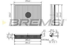 BREMS FA0617 - FILTRI ARIA - AIR FILTER