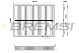 BREMS FA0618 - FILTRI ARIA - AIR FILTER