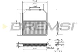 BREMS FA0619 - FILTRI ARIA - AIR FILTER