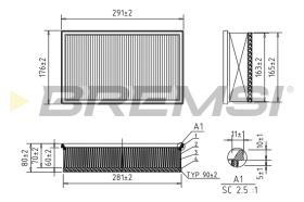 BREMS FA0620 - FILTRI ARIA - AIR FILTER