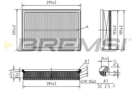 BREMS FA0622 - FILTRI ARIA - AIR FILTER