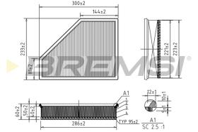 BREMS FA0623 - FILTRI ARIA - AIR FILTER